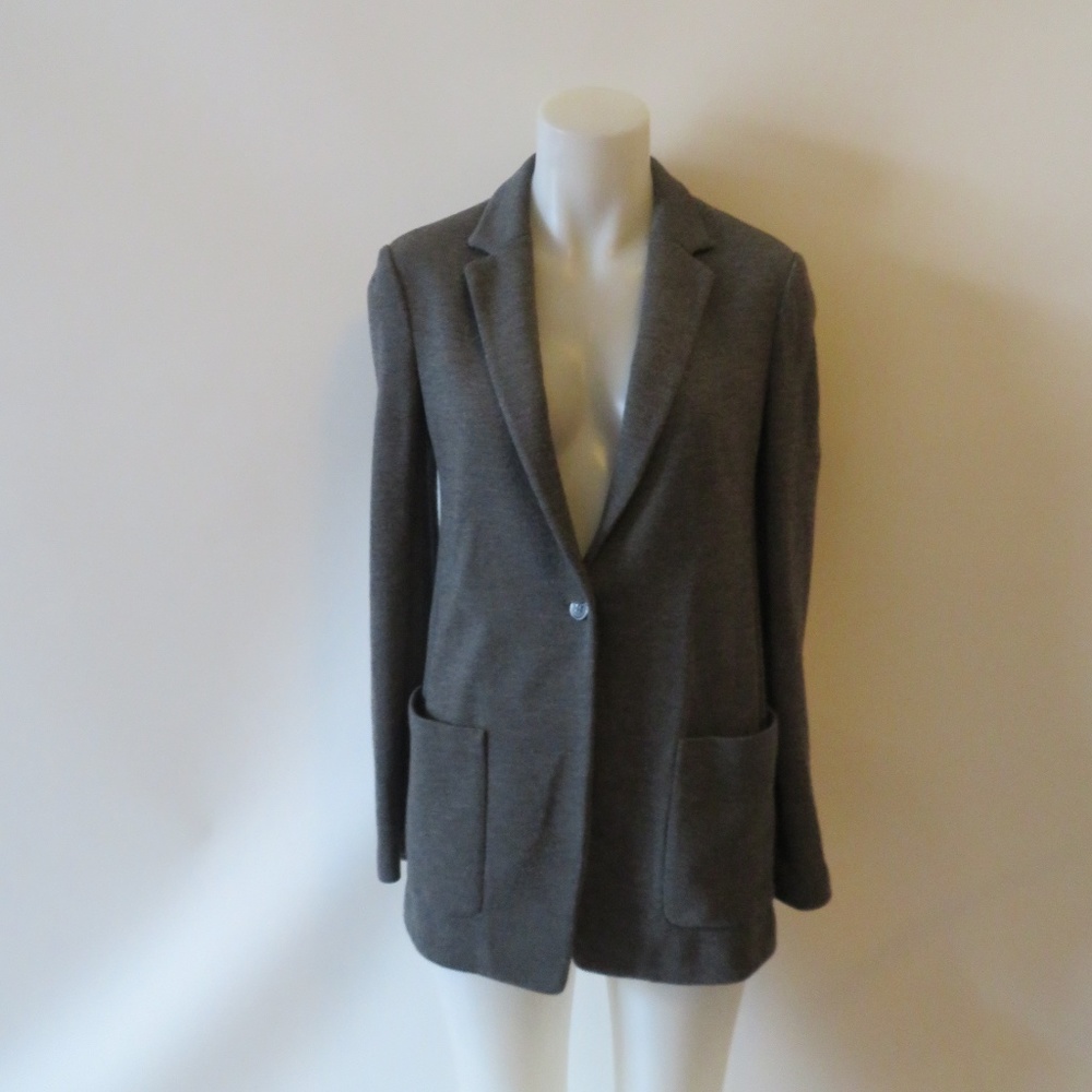 LISLI CHARCOAL GRY WOOL BLAZER SZ 4*